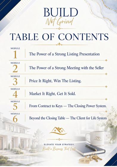 Table of contents page